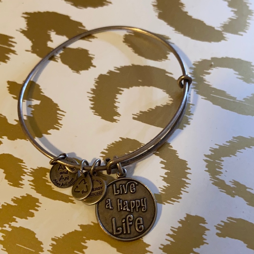 Alex and Ani live a happy life bracelet